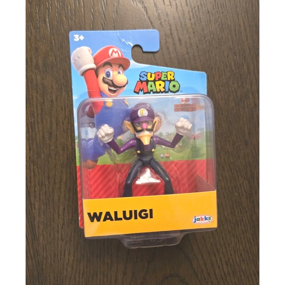 Jakks Pacific World‎ of Nintendo Super Mario Waluigi 2.5" Action Figure